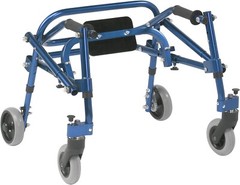 Nimbo 2G Lightweight Posterior Walker with Seat, Knight Blue, Extra Small