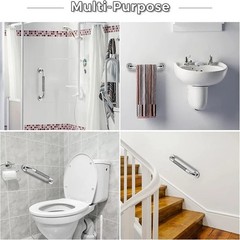 40/50cm Stainless Steel Bathroom Grab Bar Anti Slip Shower Safety Handle Rail