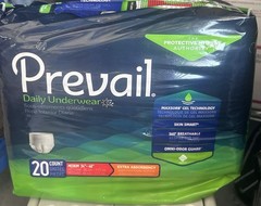 Prevail Daily Underwear Extra Absorbancy 20 Count Adult Diapers Medium Pack of 1