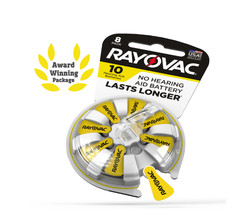 Rayovac Size 10 Hearing Aid Batteries (32 Pack), Size 10 Batteries