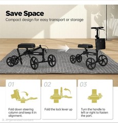 Zenart Knee Walker MT-9253 Black Scooter