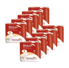 Tranquility SlimLine Disposable Briefs Small #2120 Case of 100 Adult Diaper