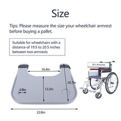 Wheelchair Tray Table with Cup Holder Removable Wheelchair Lap Tray Desk