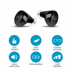 JINGHAO Hearing Amplifier Rechargeable Invisible Ear High-Power ITE Hearing AS