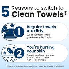 Clean Skin Club Clean Towels Xl 100 Usda Biobased Face Towel Disposable Face