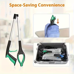 Foldable Reacher Grabber Tool 32″ Rotating Claw & Magnet Trash Picker Heavy Duty