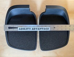 NEW: Permobil 16” 3G ARMPAD BODY & PAD INSERT leatherette armrest, ASSEMBLED.