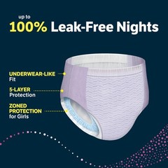 Goodnites Girls‘ Nighttime Underwear XXL 120-165 lbs 8 Ct