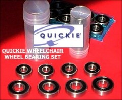 4 QUICKIE MANUAL 1/2″ REAR WHEELCHAIR BEARINGS PLUS 4 5/8 BEARINGS