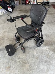ASWE Lightweight Folding Electric Wheelchair – 24V 12Ah Lithium