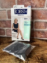 Jobst Ultra Sheer Womens Compression Socks Knee 7-9 Inches CT Black 8-15 Mmhg