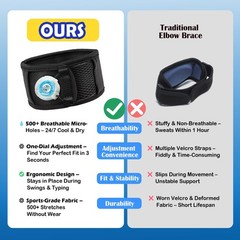 Tennis Elbow Brace for Men & Women – Adjustable Elbow St