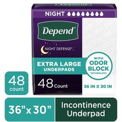 Disposable Incontinence Bed Pads XL 36×30 Inches 48 Count Leak Lock Edges