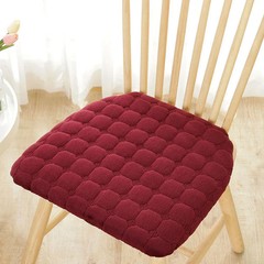 Corduroy Horseshoe Shape Thick Chair Cushion Nordic Solid Removable Washable Sea
