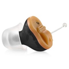Invisible Digital Hearing Amplifier – CIC Mini Sound Enhancer, Left Ear, Black