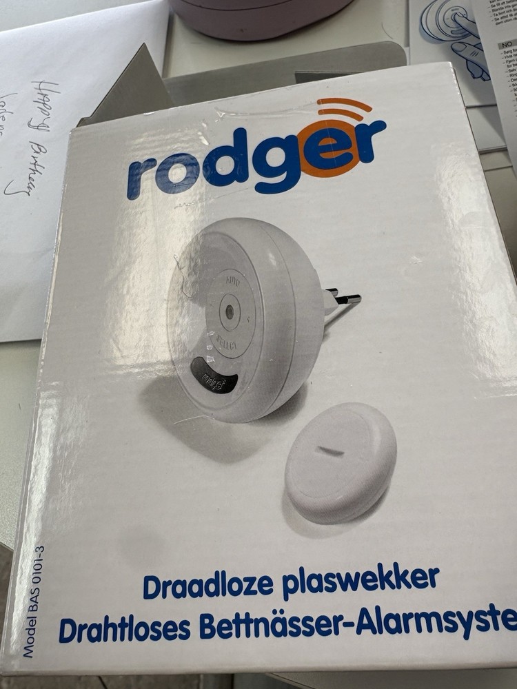 Rodger BAS0101 Wireless Bedwetting Alarm 433.92 MHz ** Wall Receiver Only***