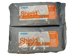 Sage 7905 Comfort Shield Barrier Cream Cloths 2 Packs W 8 In Each =16 EXP 7/21