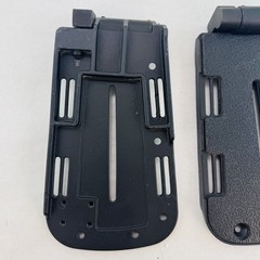 Power Wheelchair Footrest Mount Adapter Plates Pair Hinged Slotted Foot Rest
