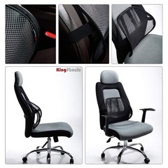 kingphenix Lumbar Support (2 Pack) with 15.7*15.5*5.3inch, Mesh – Black
