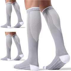 3 Pairs Compression Socks for Men and Women 20-30 Mmhg Running Support Socks