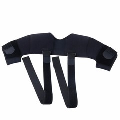 Double Shoulder Support Brace Torn Rotator Cuff Compression Sleeve Pain Relief