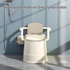 Bedside Commode Portable Toilet for Adult Elderly Toilet Chair Seat with Armrest
