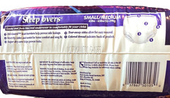 SleepOvers Small/Medium, 45 – 65 lbs, Pack of 15 Count Max Absorbancy