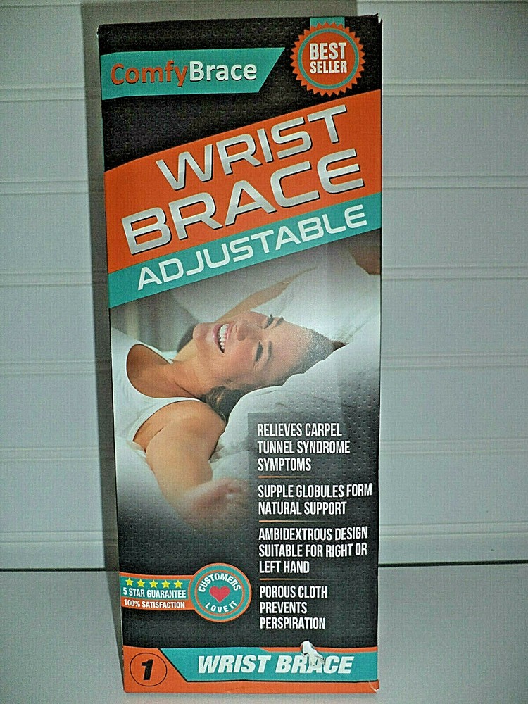 Night Wrist Sleep Support Brace Fits Both Hands Cushioned to Help Carpel Tunnel