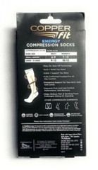 Copper Unisex-Adult Compression Socks, Size S/M( 6-9 Men, 7-10 Women), Black