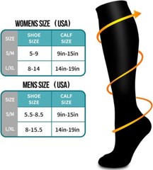 1-3 Pairs Compression Socks Pain Relief Calf Leg Foot Support Stocking S-XXL