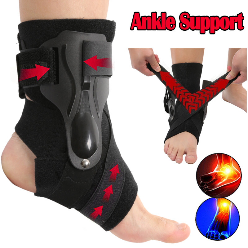 Ankle Brace Compression Foot Support Sprained Tendon Plantar Fasciitis Pain Belt