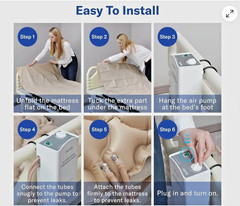 New Alcedo alternating pressure mattress pad 75″ x 35″ model: AAPS-TT-0301
