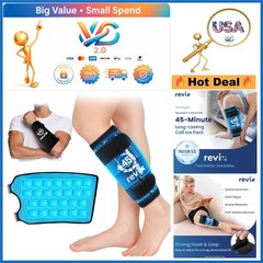 Long Lasting Ice Pack for Legs & Calf Relief Reusable Gel Cold Wrap