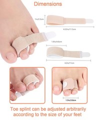 Fabric Gel Tube Sleeves Cover for Hammer Toe Fingers Protectors Separators US