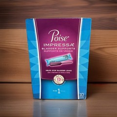 Poise Impressa Bladder Supports Size 1 – 10 Count – NEW Box – Exp2018