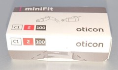 Brand new Oticon miniFit C1 More Zircon Receiver (Size 2-R-100db) USA seller***