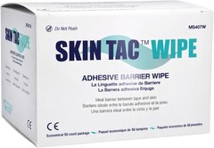 50 Count Skin-Tac Barrier Wipes – Non-Allergenic, Clear Adhesive for Face & Body