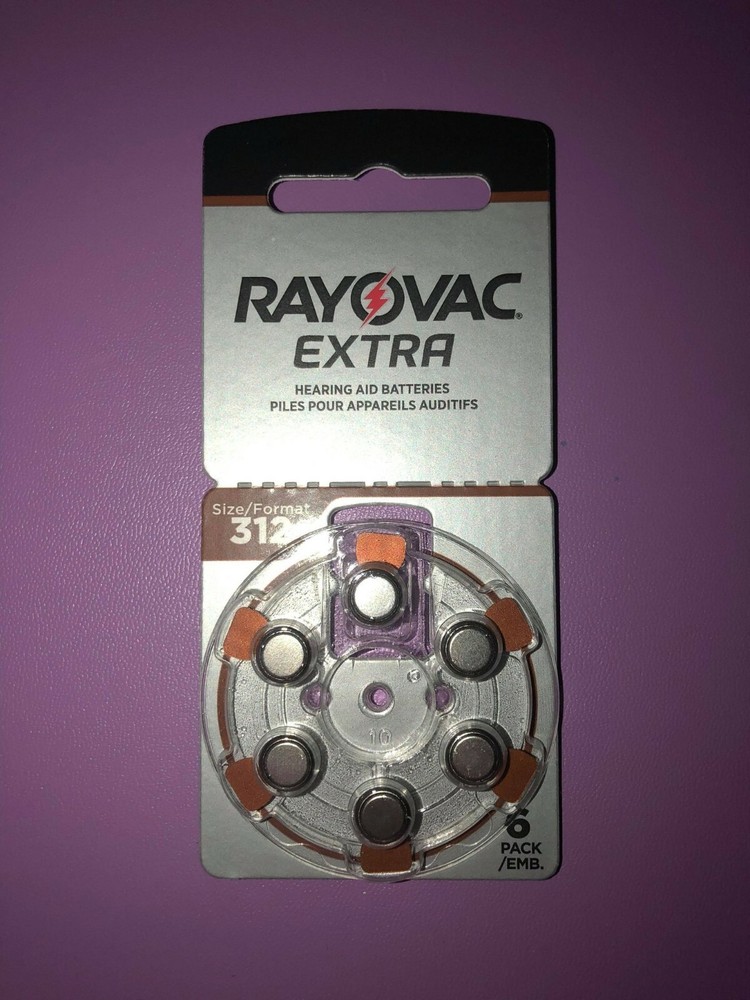 Rayovac Extra Advanced Hearing Aid Battery 312 – Pack of 60 (2 IN STOCK)