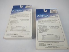 2X Activa Men’s 20-30mmHg Compression Knee High Dress Socks-Black Small H3561