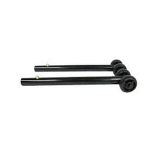 HEALTHLINE Anti-Tipper Set for Wheelchair Silver Sport & Chrome Sport Standar…