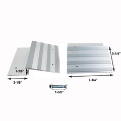 Aluminum Ramp Top Kit 2 Pack Turns 2×8 Boards into Utility Loading Ramps 1400…
