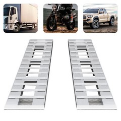 2pcs Aluminum Trailer Ramps Loading Ramps Truck Car Auto Trailer Ramps