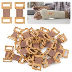 30 Pcs Brown Elastic Bandage Clips, Reusable Bandage Clips with Stretch Metal…