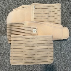 KeaBabies Revive 3-in-1 Postpartum Recovery Support Belt Beige EUC 2 belts