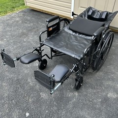 NEW Bari+Max Bariatric Reclining Wheelchair 24”Elevating Leg Rest 15015-24DELR
