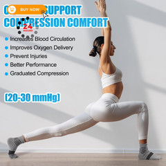 NEENCA Professional Compression Socks, Medical Athletic Large, gray carbon