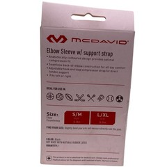 McDavid Sport Elbow Sleeve Support Strap S/M 3 Pack New