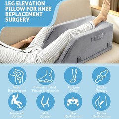 Leg Elevation Pillows for After Surgery, Ergonomic Keeps Knee Straight, Adjus…