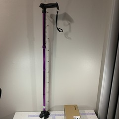 Rehand Walking Cane Foldable Adjustable Tool Collapsible Black All Terrain