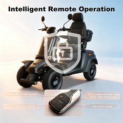 1000W Heavy Duty 4 Wheel Mobility Scooters 60V Max Weight Capacity 800 lbs NEW